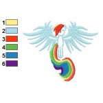 Rainbow Dash My Little Pony Embroidery Design 02